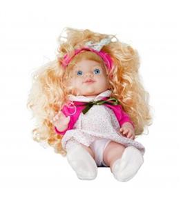 عروسک دختر طرح نوزاد با موهای فرفری کد 09