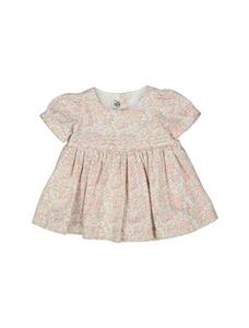 پیراهن نخی آستین کوتاه نوزادی دخترانه سمیرا Baby Girls Cotton Short Sleeve Dress Samira