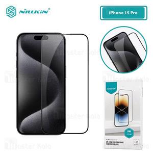 گلس تمام صفحه تمام چسب آیفون Apple iPhone 15 Pro Nillkin CP  Pro