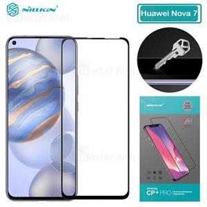 گلس تمام صفحه تمام چسب نیلکین هواوی Huawei Nova 7 Nillkin CP  Pro