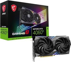 کارت گرافیک MSI Gaming GeForce RTX 4060 Ti 8GB GDRR6 128-bit HDMI/DP Nvlink TORX Fan 4.0 Ada Lovelace Architecture (RTX 4060 Ti Gaming X 8G)
