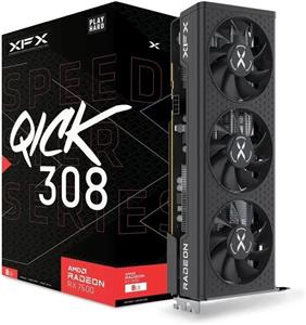 کارت گرافیک گیمینگ XFX SPEEDSTER QICK308 RADEON RX 7600 BLACK با 8 گیگابایت GDDR6 HDMI 3xDP، AMD RDNA 3 (RX-76PQICKBY)