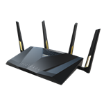 ASUS RT-AX88U Pro (AX6000) دو بانده وای فای 6 روتر بازی قابل ارتقا، دو درگاه 2.5G، ASUS Rangeboost Plus، پورت فورواردینگ، امنیت شبکه بدون اشتراک، گارد فوری، VPN، سازگار با AiMesh
