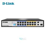 سوئیچ نظارتی PoE برد برد بلند D-Link DES-F1016P-E 16 پورت 10/100