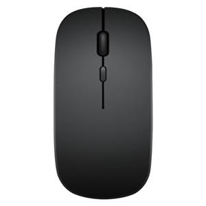 ماوس شارژی موس بلوتوث بی‌سیم Aigeer ماوس بی‌صدا BT5.2 / 2.4GHz با USB و آداپتور Type-C ماوس ارگونومیک با 3dpi قابل تنظیم برای PC/Mac/iPad (مشکی)