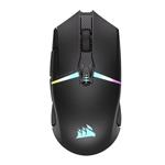 ماوس گیمینگ بی‌سیم Corsair NIGHTSABRE RGB برای FPS، MOBA - 26000 DPI - 11 دکمه قابل برنامه‌ریزی - باتری تا 100 ساعت - سازگار با iCUE - مشکی