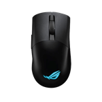 موس گیمینگ ASUS ROG Keris Wireless AimPoint، اتصال سه حالته (2.4 گیگاهرتز RF، بلوتوث، سیمی)، سنسور 36000 DPI، 5 دکمه قابل برنامه ریزی، ROG SpeedNova، سوئیچ های قابل تعویض، کابل Paracord، مشکی