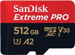 کارت حافظه 512 گیگابایتی Extreme Pro MicroSD SanDisk با آداپتور با GoPro Hero 9 Black Action Cam U3 V30 4K A2 Class 10 (SDSQXCY-512G-GN6MA) باندلی با 1 دستگاه همه چیز به جز کارت خوان Stromboli