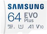 کارت حافظه Samsung EVO Plus 64GB microSDXC UHS-I U1 130MB/s Full HD و 4K UHD با آداپتور (MB-MC64KA)