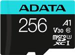 کارت حافظه ADATA Premier Pro 256GB microSDXC/SDHC UHS-I U3 Class 10 (V30S) دارای آداپتور مشکی