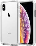 قاب JETech برای iPhone Xs و X، روکش سپر گوشی ضد ضربه، خش، پشت شفاف (پاک) 