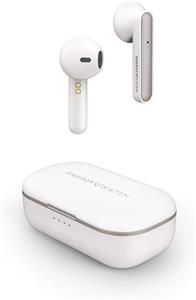 ایرفون های سیستم انرژی سبک 3 True Wireless Pearl White (ایربادهای هدفون استریو، جعبه شارژ، تماس ها، باتری 20 ساعت)، کوچک، بلوتوث