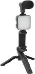کیت میکروفون ویدیویی گوشی هوشمند با نور پرکن LED، سه پایه، میکروفون، کنترلر، کیت فیلمساز Vlog، کیت کاهش نویز برای دوربین تلفن همراه