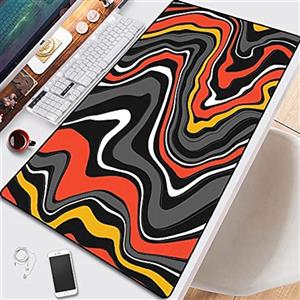 پد ماوس بازی موس پد رایانه ای مایع ZXSH Strata Abstract Large 900x400 MouseMat Gamer XXL Mouse Pad PC Desk Mat Pad Keyboard. (رنگ: Liquid6، اندازه: 90x40 سانتی متر)