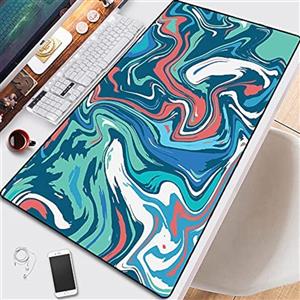 پد ماوس بازی موس پد رایانه ای مایع ZXSH Strata Abstract Large 900x400 MouseMat Gamer XXL Mouse Pad PC Desk Mat Pad Keyboard. (رنگ: Liquid2، اندازه: 26x21 سانتی متر)