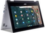 لپ‌تاپ قابل تبدیل Acer Chromebook Spin 311، Intel Celeron N4020، 11.6 اینچ لمسی HD، 4 گیگابایت LPDDR4، 32 گیگابایت eMMC، Wi-Fi 5 گیگابایت، بلوتوث 5.0، Google Chrome، CP311-2H-C679