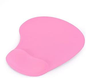 ماوس پد با پشتیبانی از تکیه گاه مچ - تشک ارگونومیک موس پد، تشک موس فوم حافظه دار برای کارهای اداری، رایانه رومیزی، لپ تاپ، لوازم جانبی بازی و غیره - صورتی