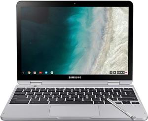 لپ تاپ Samsung Chromebook Plus V2 2 in 1 4 گیگابایت رم، 64 eMMC، دوربین 13 مگاپیکسلی، سیستم عامل کروم، 12.2 اینچ، نسبت تصویر 16 10 XE520QAB K03US Light Titan 