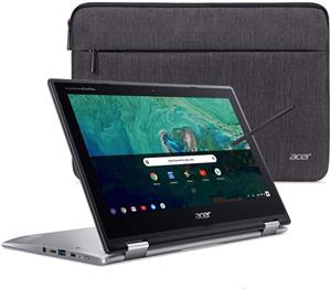 لپ تاپ قابل تبدیل Acer Chromebook Spin 11، Intel Celeron N3350، صفحه نمایش لمسی 11.6 اینچی، 4 گیگابایت DDR4، 32 گیگابایت eMMC، WiFi 802.11ac، قلم Wacom EMR، CP311-1HN-C2DV