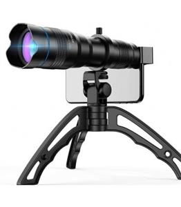 لنز عکاسی اپکسل برای تلفن همراه با سه پایه مدل  36x HD Telephoto Lens with Tripod برند Apexel