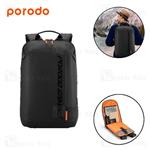 کوله پرودو Porodo Gaming Water Rresistand PU Laptop Backpack PDX533 مناسب برای لپ تاپ 15 اینچی