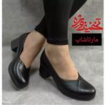 کفش چرم خارجی زنانه رسمی مدل ستایش martha پاشنه دار کد 1847