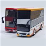 اسباب بازی ماشین فلزی اتوبوس دو طبقه چراغدار و موزیکال مدل Double-Decker Bus Model_Metal