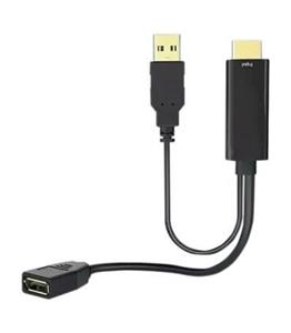 تبدیل HDMI به DisplayPort با رزولوشن 4K همراه پورت تقویت کننده USB 2.0 کی نت K COHD2DP15 