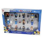 اسباب بازی اکشن فیگور مینی پلیس شهر مجموعه 12 عددی مدل City police minifigure pcs 