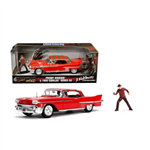 اسباب بازی ماشین فلزی کادیلاک Cadillac1958 و فیگور فردی کروگر با مقیاس 1:24_اسباب بازی ماشین