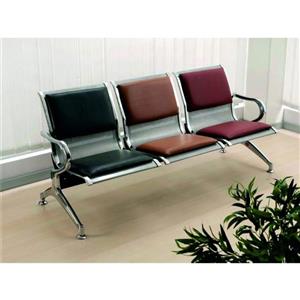 صندلی انتظار سه نفره پانچی تشک دار