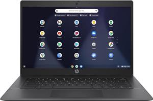 لپ‌تاپ HP Chromebook 14 FHD، پردازنده دو هسته‌ای Intel Celeron N3350، 4 گیگابایت رم، 64 گیگابایت حافظه eMMC، صفحه نمایش 14 اینچی FHD IPS، سیستم‌عامل Google Chrome، بلندگوهای دوگانه و صدا توسط BO (14-ca064dx، 2022)