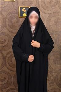 چادر مشکی دانشجویی ژورژت مجلسی مچ گلدوزی کد hej032