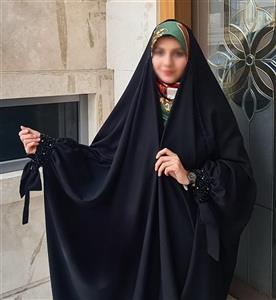 چادر مشکی سمبادی طرح تسنیم جواهردوزی کد hej045