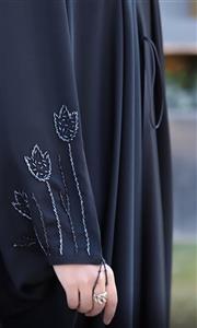 چادر مشکی جده طرح لاله کد hej073