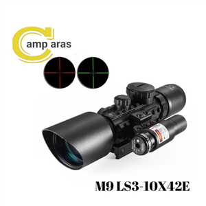 دوربین لیزر دار تفنگ رایفل اسکوپ مدل M9 LS3-10X42E 