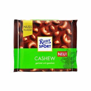 شکلات با بادام هندی نمکی ۱۰۰ گرم ریتر اسپرت – ritter sport