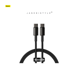 کابل فست شارژ 100 وات تایپ سی به تایپ سی 1 متر بیسوس Baseus Type C toType C fast charging cable 100 W 1 m CATWJ-01
