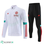 گرمکن شلوار منجستر یونایتد Manchester United Tracksuit 2023-24 White Black