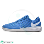 کفش فوتسال نایک لونارگتو طرح اصلی Nike Lunar Gato IC Indoor Blue-White