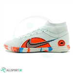 کفش فوتسال سایز کوچک نایک مرکوریال ساق دار طرح اصلی Nike Mercurial Suoerfly White Orang