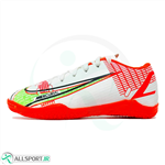 کفش فوتسال سایز کوچک نایک مرکوریال طرح اصلی Nike Mercurial IC White Red