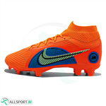 کفش فوتبال سایز کوچک نایک مرکوریال  طرح اصلی Nike Mercurial Orange Blue