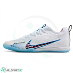 کفش فوتسال نایک مرکوریال طرح اصلی Nike Air Zoom Mercurial Vapor White Blue