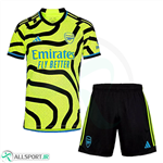 پیراهن شورت بچگانه اول آرسنال  Arsenal 2023-24 Home Soccer Jersey Kids Shirt Short