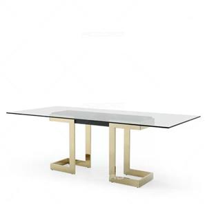 میز ناهارخوری استیل مدرن فوبورو مدل ME420