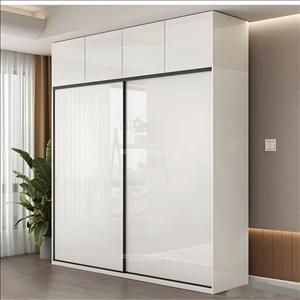 کمد دیواری ریلی دو درب هایگلاس فوبورو مدل KA270