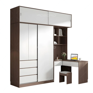 کمد دیواری ریلی با میز تحریر فوبورو مدل KA380