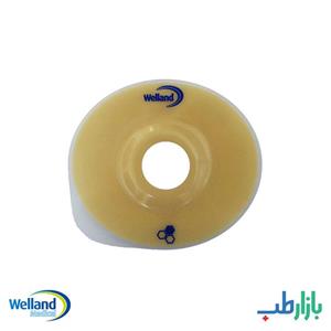 چسب پایه محدب غیر قابل برش با حلقه اتصال 55 وللند Welland Ostomy Bag