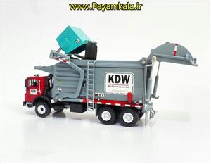 ماکت فلزی کامیون مکانیزه حمل زبالهسطل (MATERIAL TRUCK) (KDW 1:24) جعبه دار